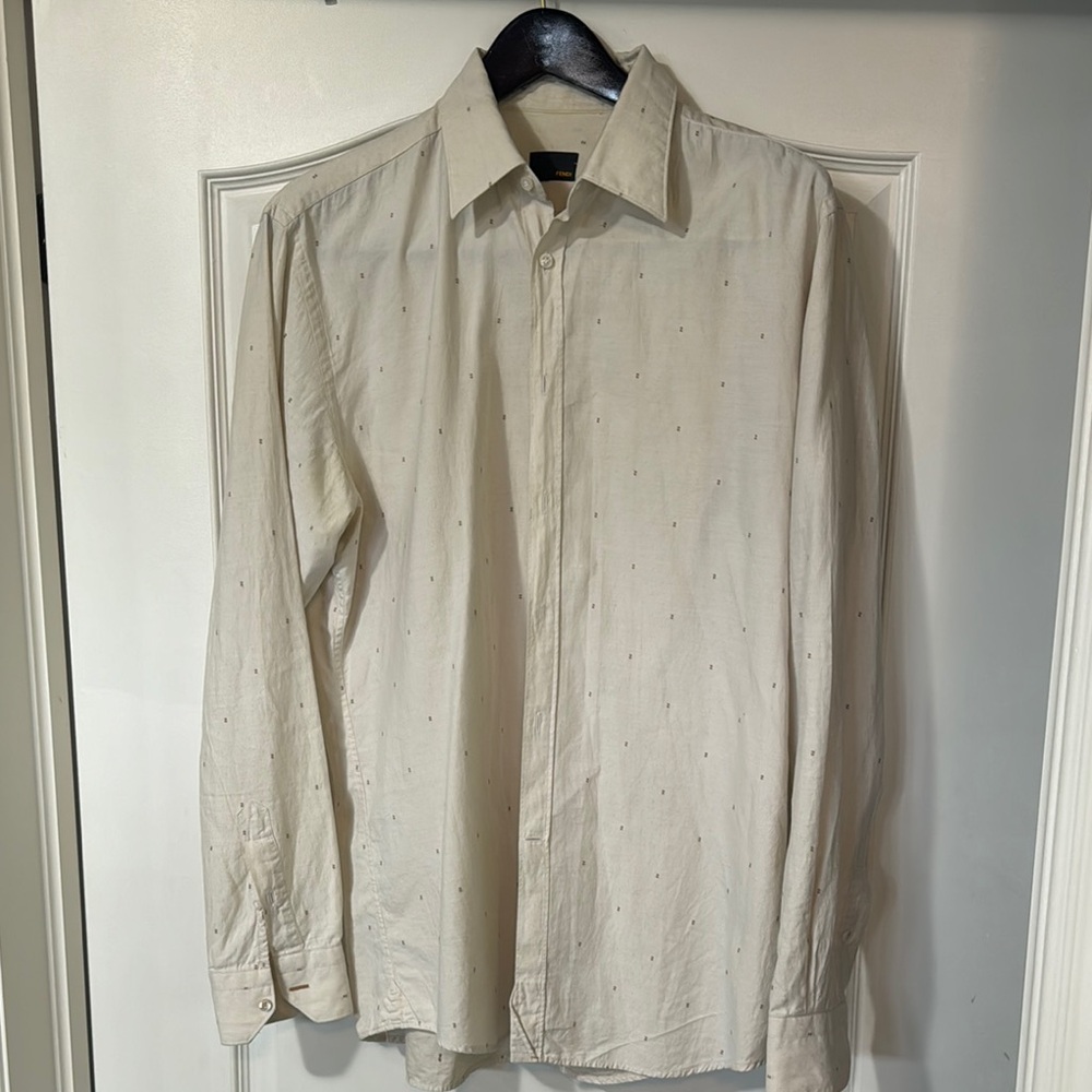 Fendi Dress Shirt size 42 cream